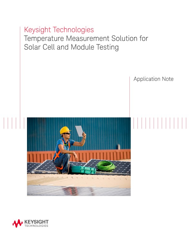 Temperature Measurement Solution for Solar Cell and Module Testing