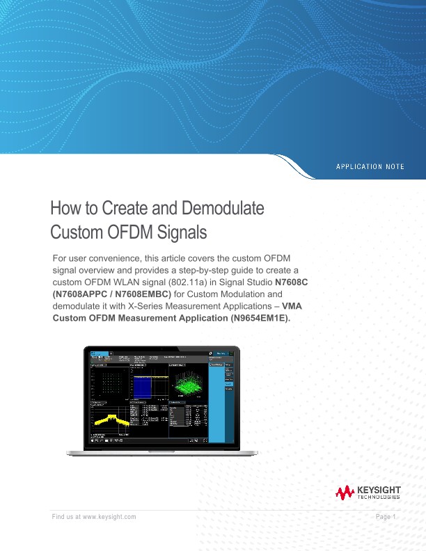 How to Create and Demodulate Custom OFDM Signals