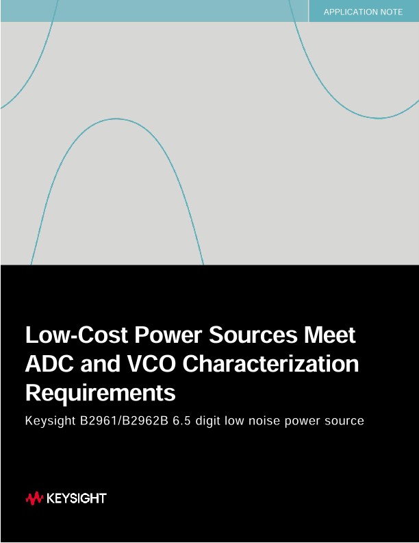 Low-Cost Power Sources Meet ADC and VCO Characterization Requirements