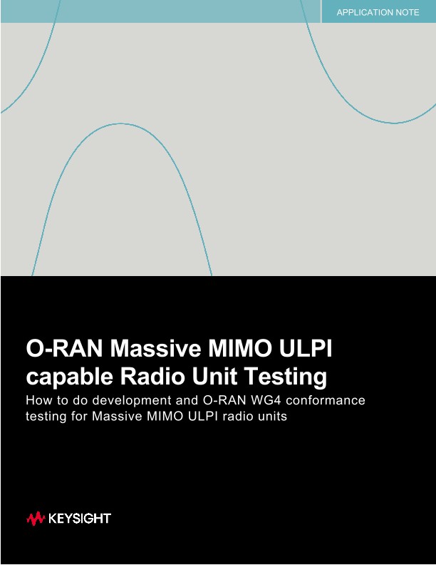 O-RAN Massive MIMO ULPI capable Radio Unit Testing