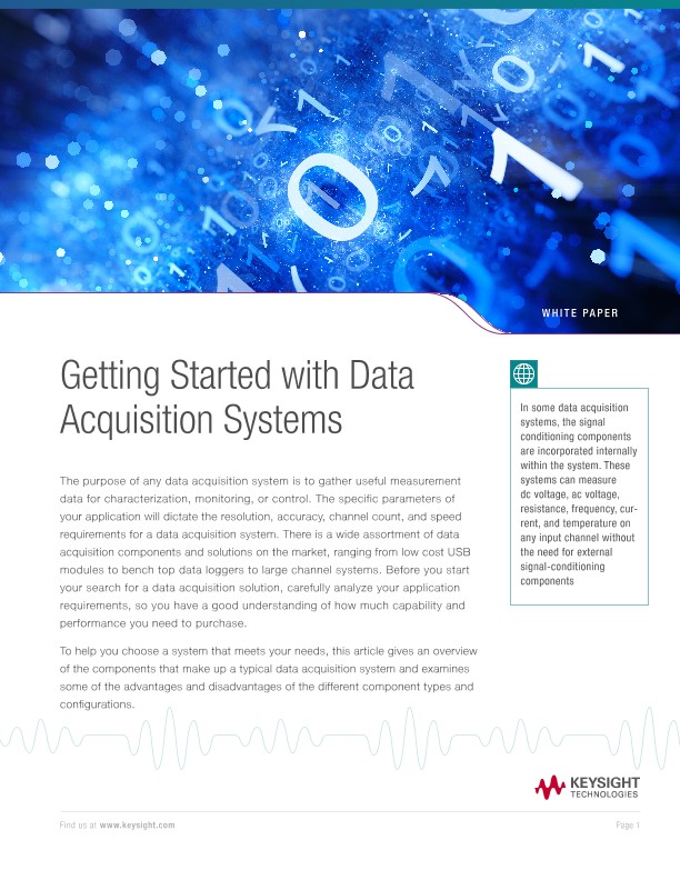 Getting Started with Data Acquisition Systems