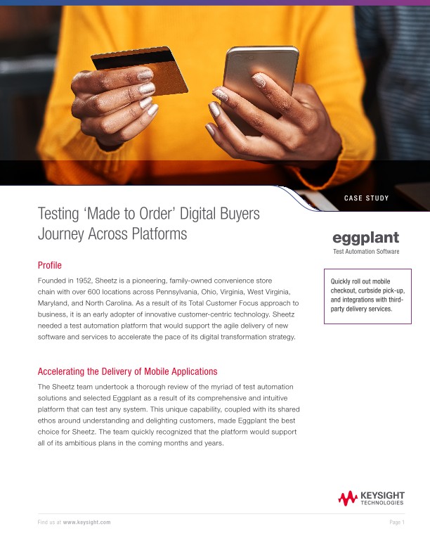 Testing ‘Made to Order’ Digital Buyers Journey Across Platforms