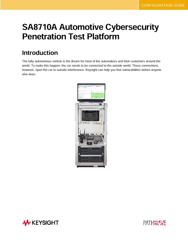 SA8710A Automotive Cybersecurity Penetration Test Solution