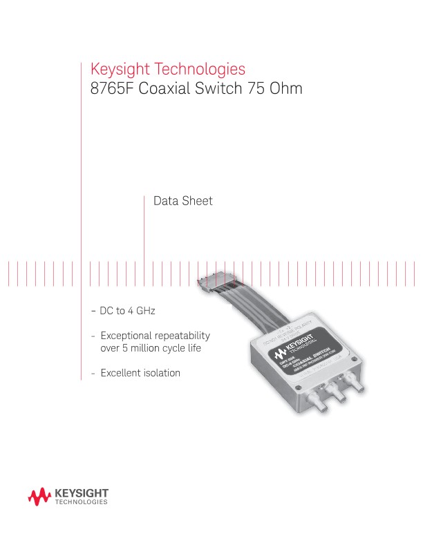 8765F Coaxial Switch 75 Ohm 