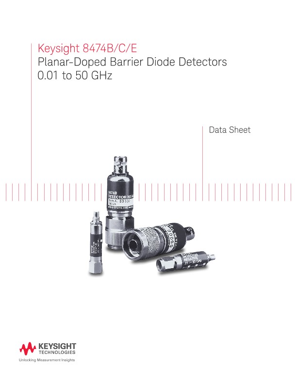 8474B/C/E Planar-Doped Barrier Diode Detectors 0.01 to 50 GHz