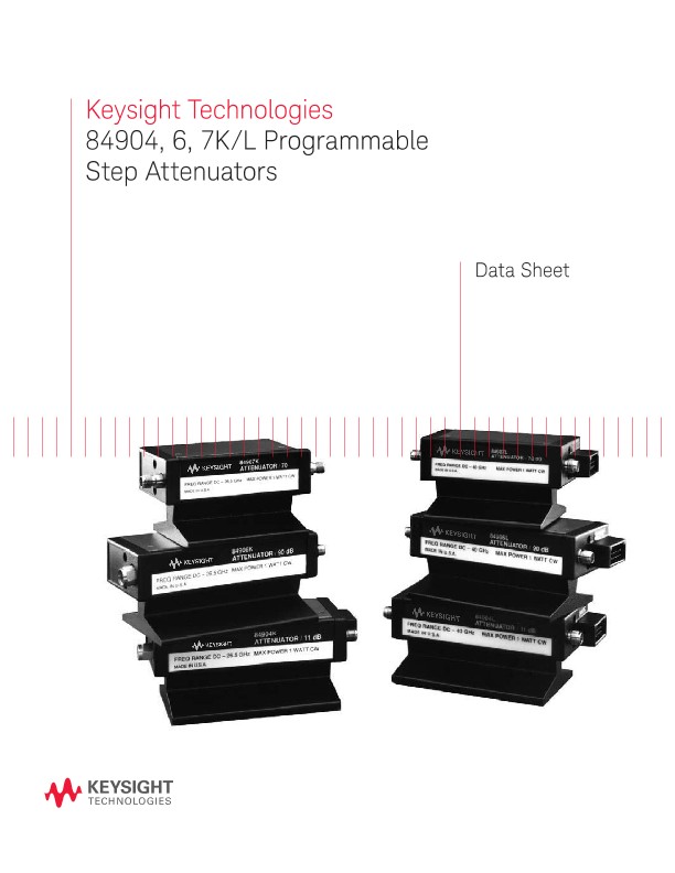 84904, 6, 7K/L Programmable Step Attenuators