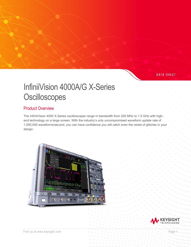 InfiniiVision 4000 X-Series Oscilloscopes