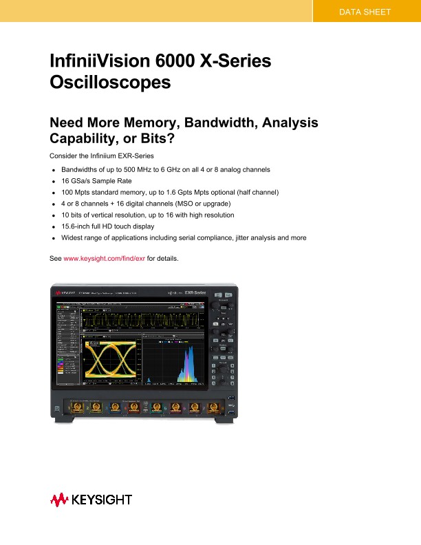 InfiniiVision 6000 X-Series Oscilloscopes