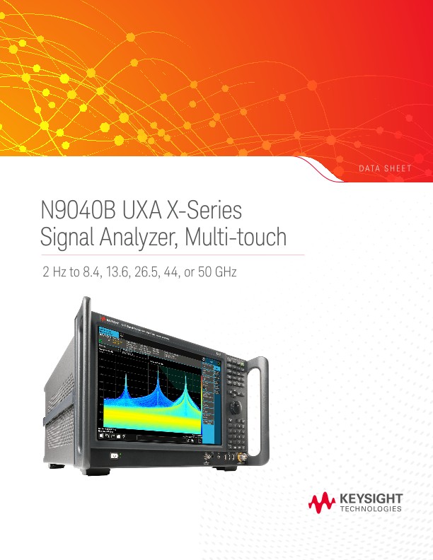 N9040B UXA X-Series Signal Analyzer, Multi-touch