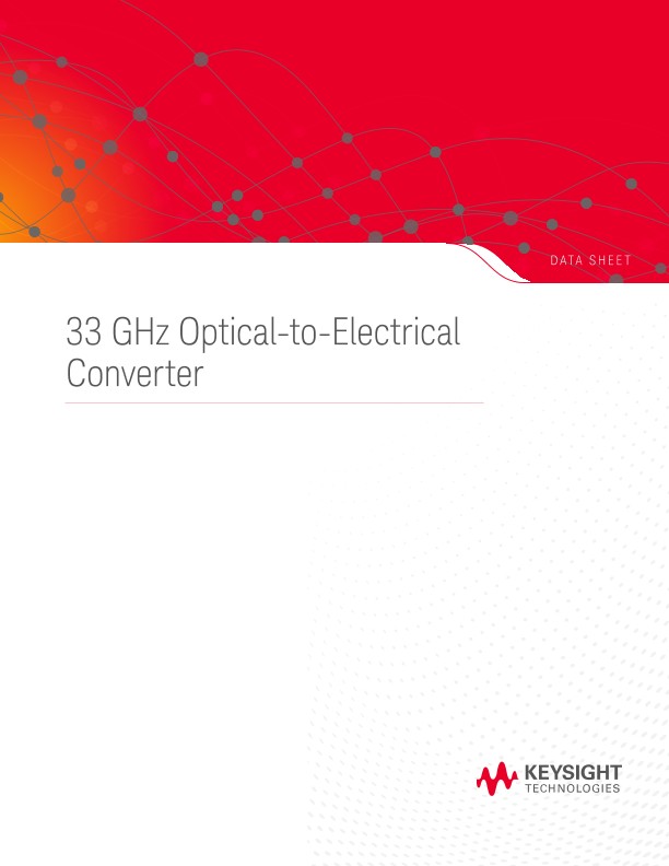 N7004A/N7005A Optical-to-Electrical Converter for Infiniium Realtime Oscilloscopes