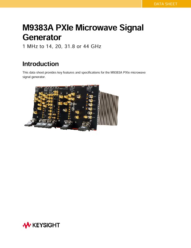 M9383A PXIe Microwave Signal Generator