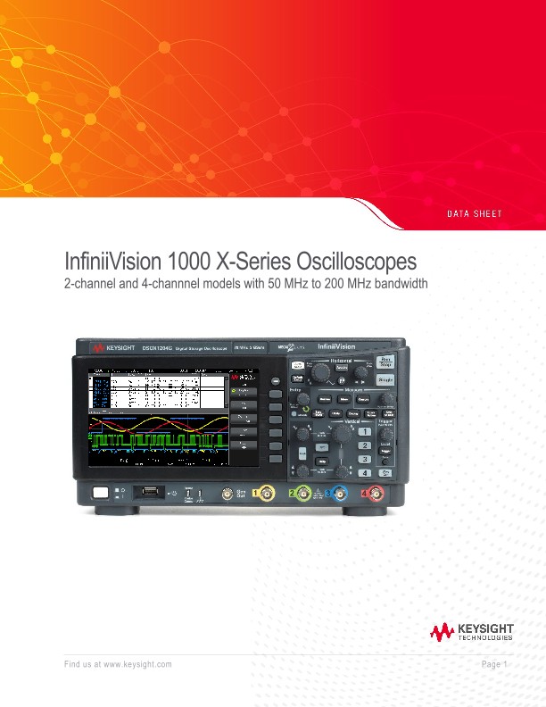 InfiniiVision 1000 X-Series Oscilloscopes