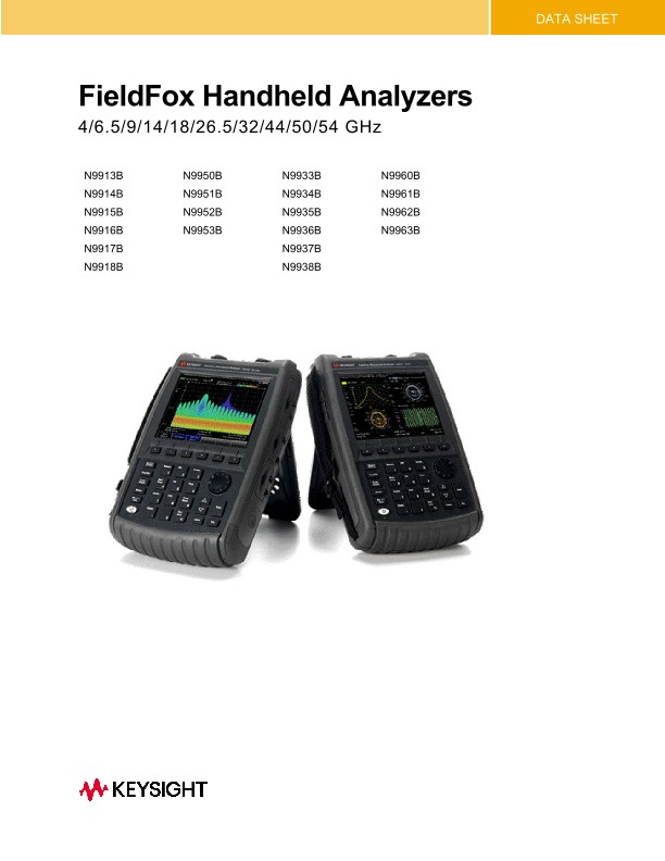 FieldFox Handheld Analyzers