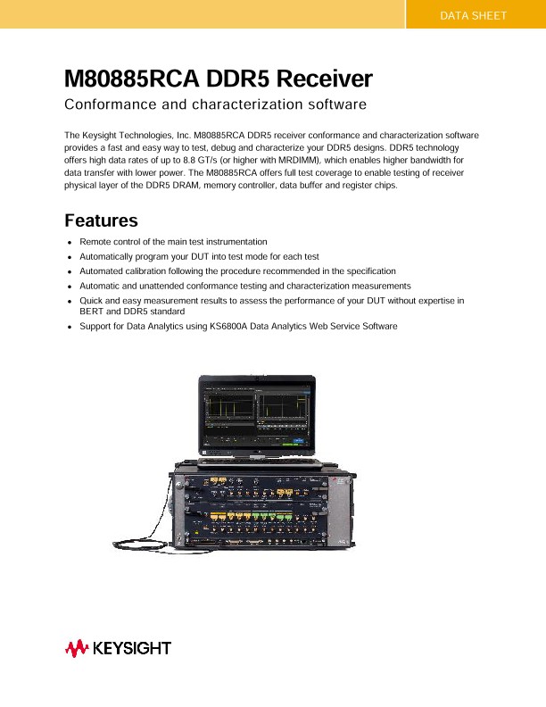 M80885RCA DDR5 Receiver