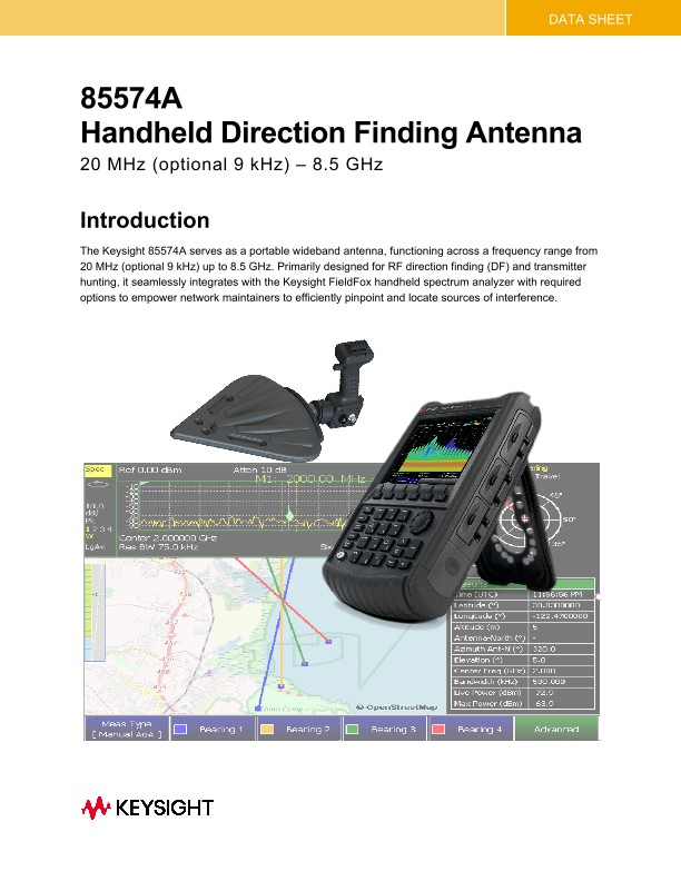 85574A Handheld Direction Finding Antenna