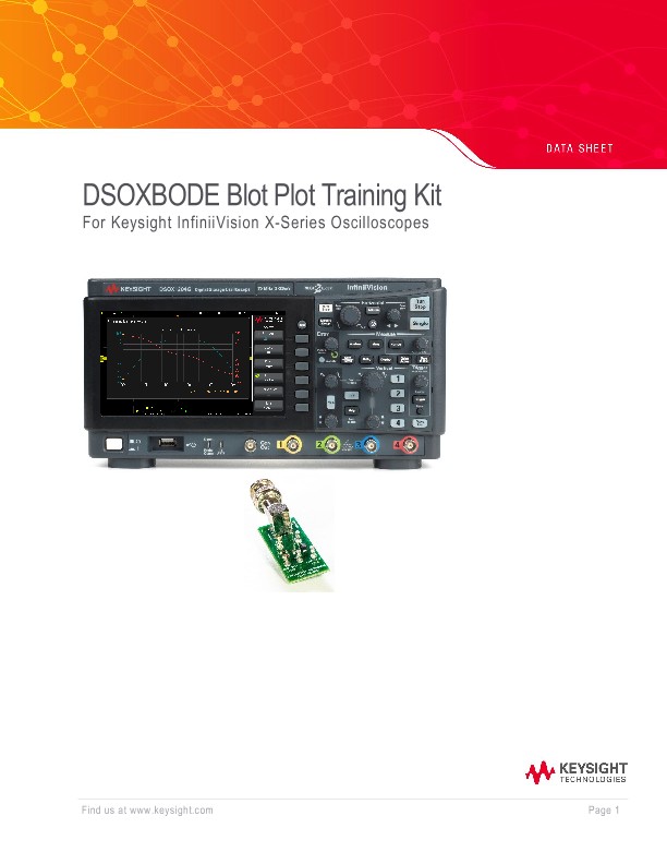 DSOXBODE Blot Plot Training Kit