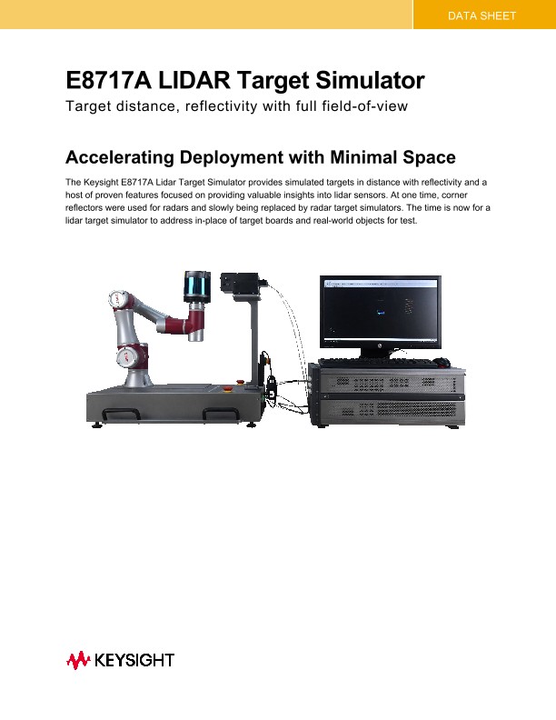 E8717A LIDAR Target Simulator