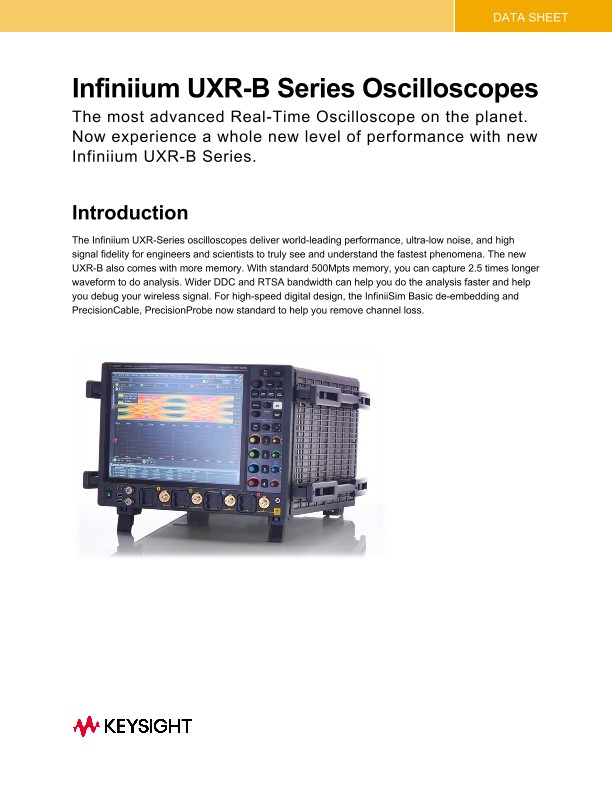 Infiniium UXR-B Series Oscilloscopes