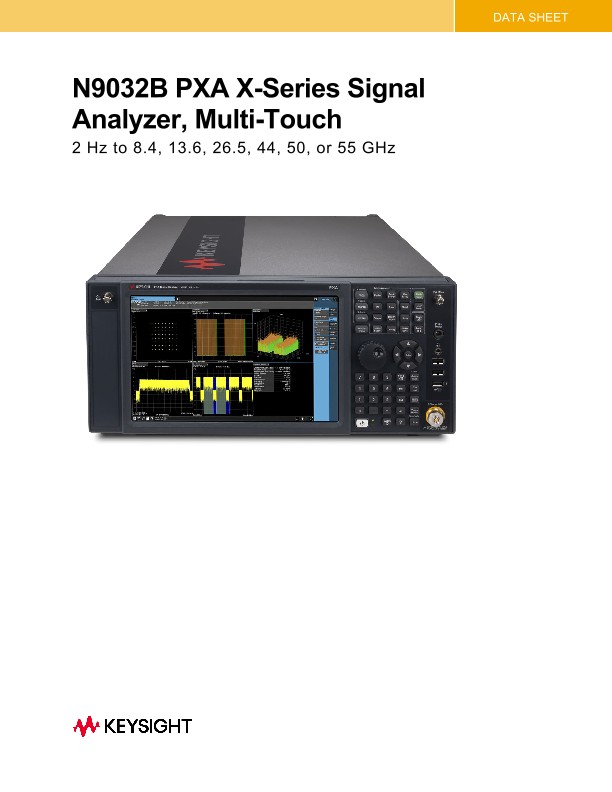 N9032B PXA X-Series Signal Analyzer, Multi-Touch