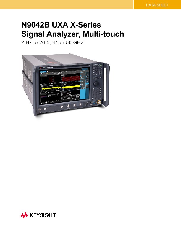 N9042B UXA X-Series Signal Analyzer, Multi-touch