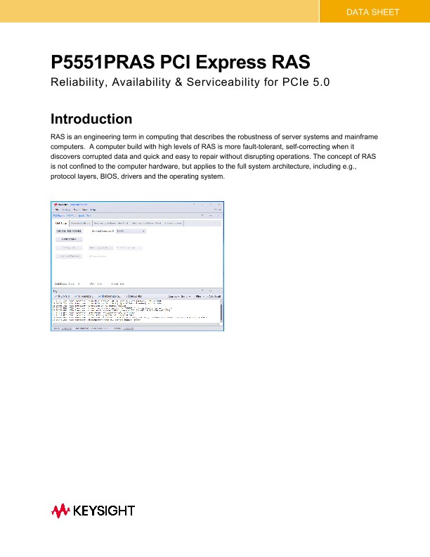 P5551PRAS PCI Express RAS