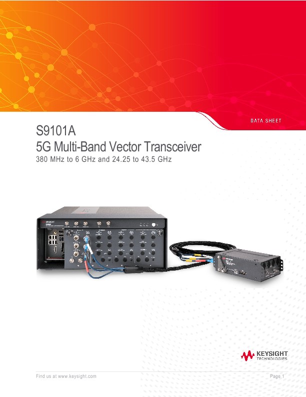 S9101A 5G Multi-Band Vector Transceiver