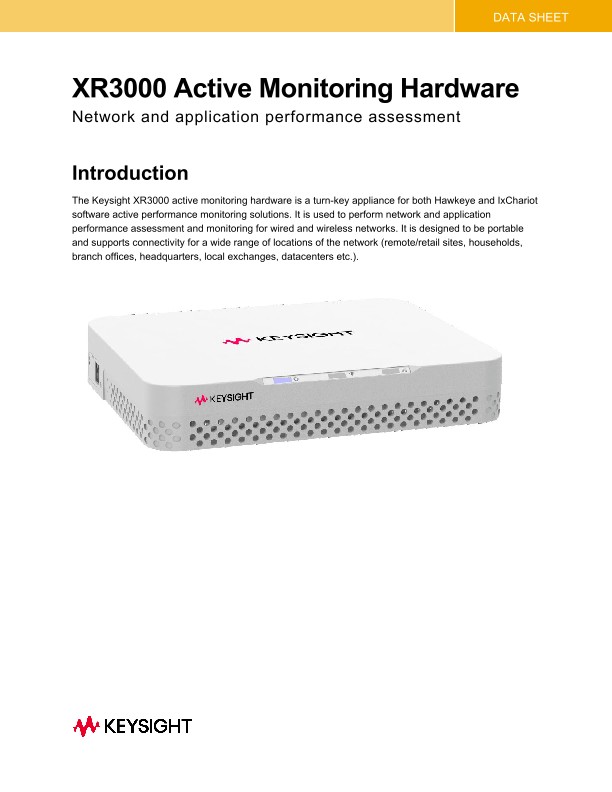 XR3000 Active Monitoring Hardware