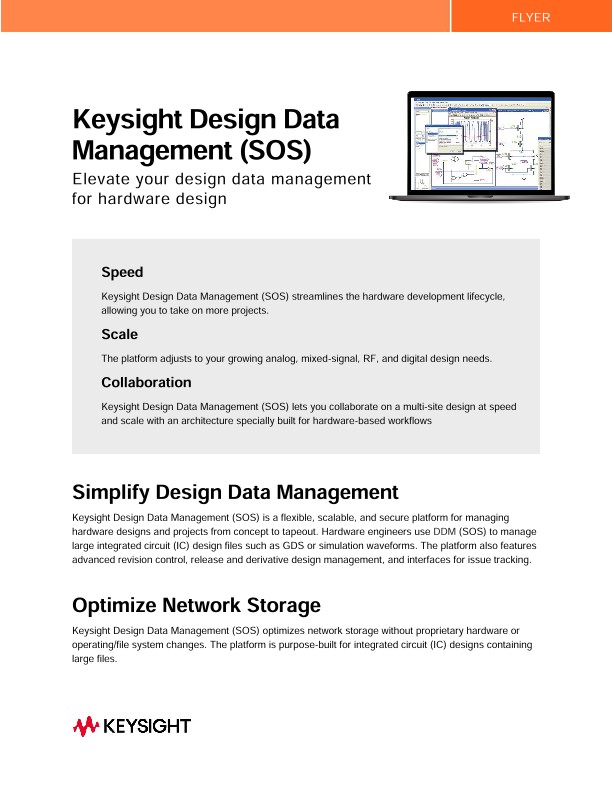 Keysight Design Data Management SOS