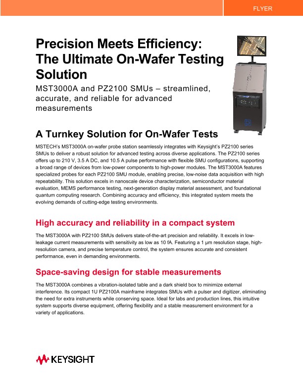 Precision Meets Efficiency: The Ultimate On-Wafer Testing Solution