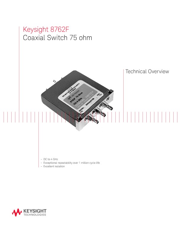 8762F Coaxial Switch 75 Ohm