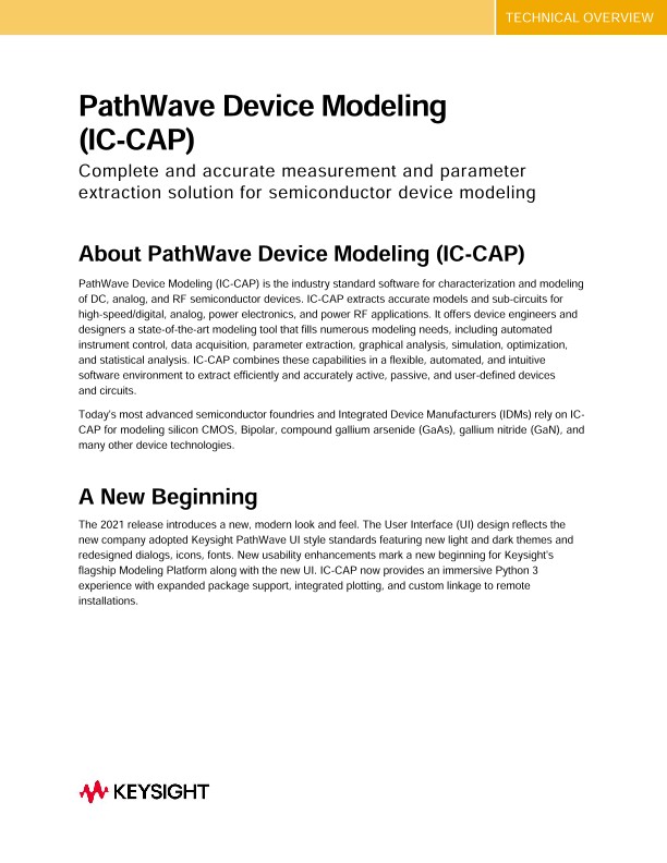 PathWave Device Modeling