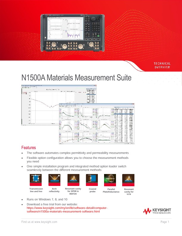 N1500A Materials Measurement Suite