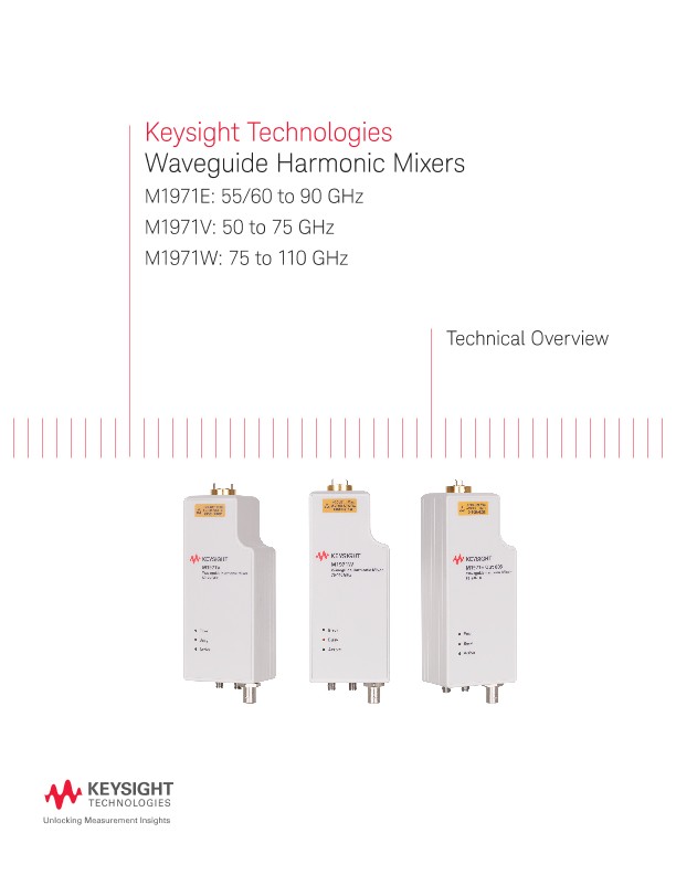 Waveguide Harmonic Mixers M1971E/V/W