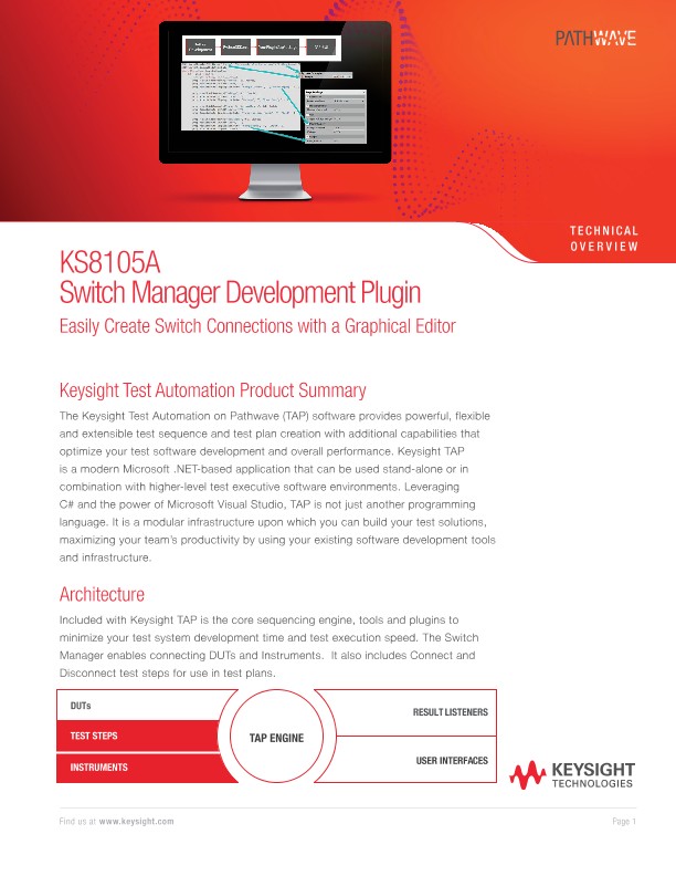 KS8105A Switch Manager Development Plugin - Tech Overview