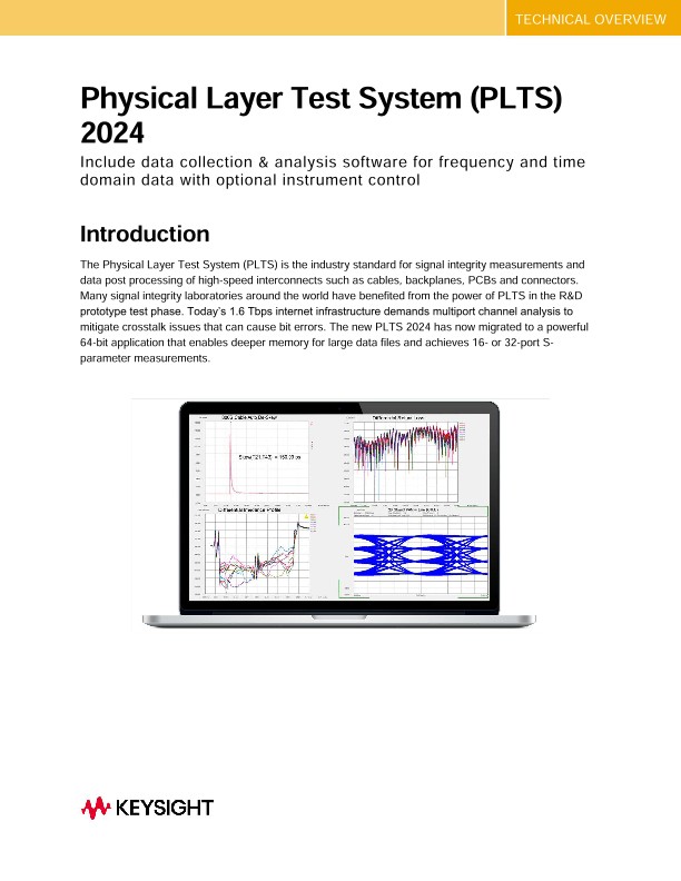 Physical Layer Test System (PLTS) 2024