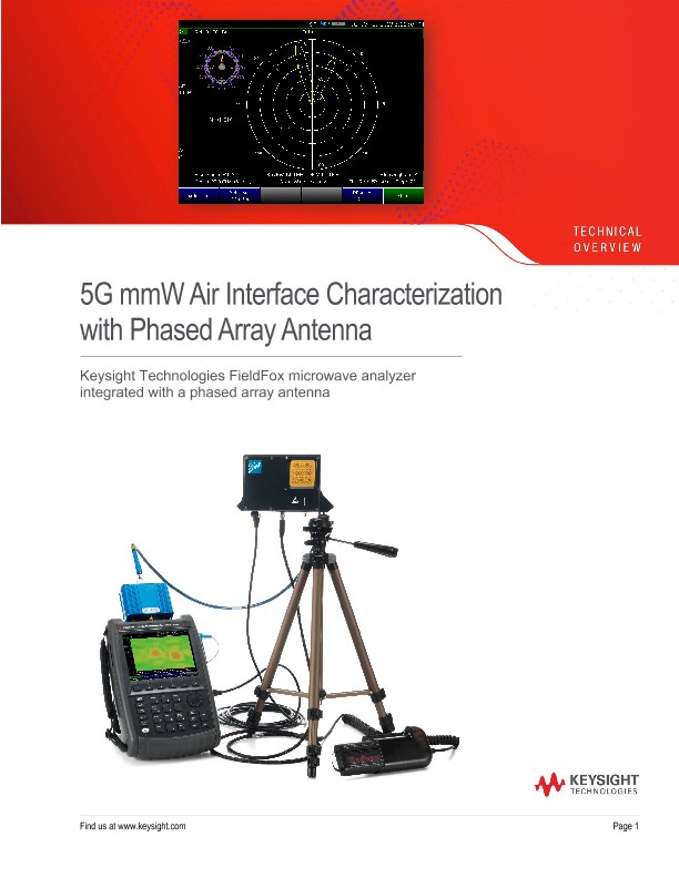 5G mmW Air Interface Characterization with Phased Array Antenna