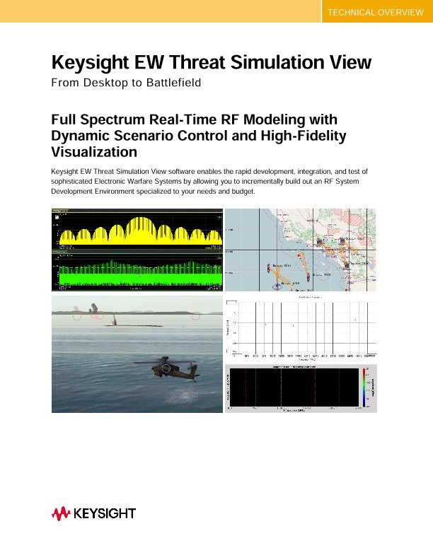 Keysight EW Threat Simulation View