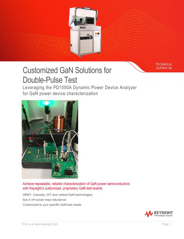 Customized GaN Solutions for Double-Pulse Test