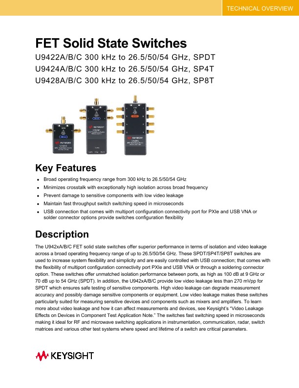 FET Solid State Switches