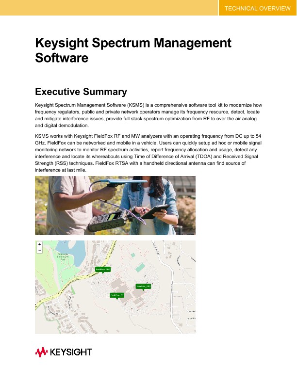 Keysight Spectrum Management Software