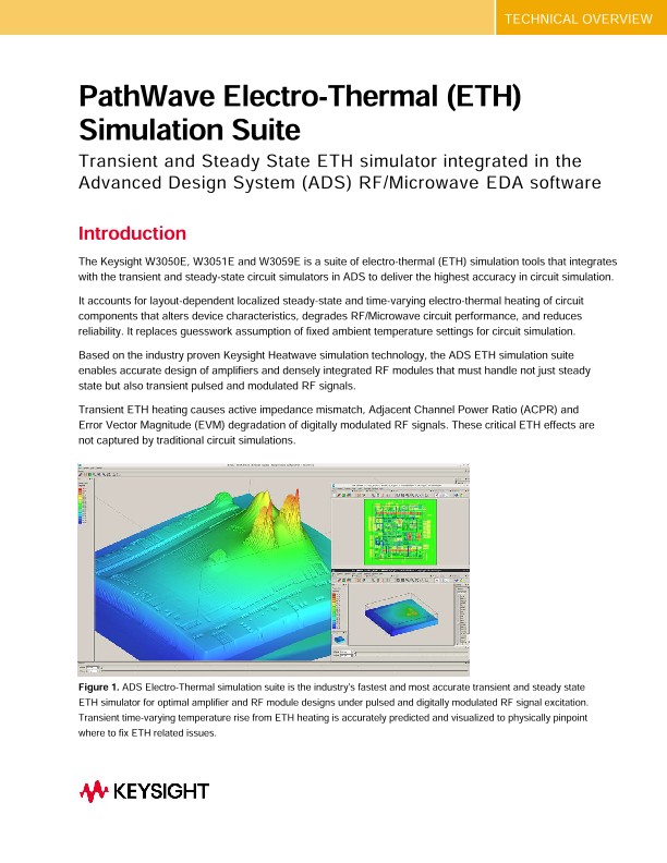 PathWave Electro-Thermal (ETH) Simulation Suite