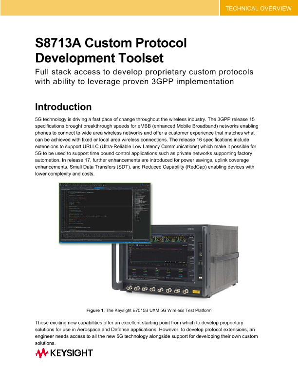 S8713A Custom Protocol Development Toolset