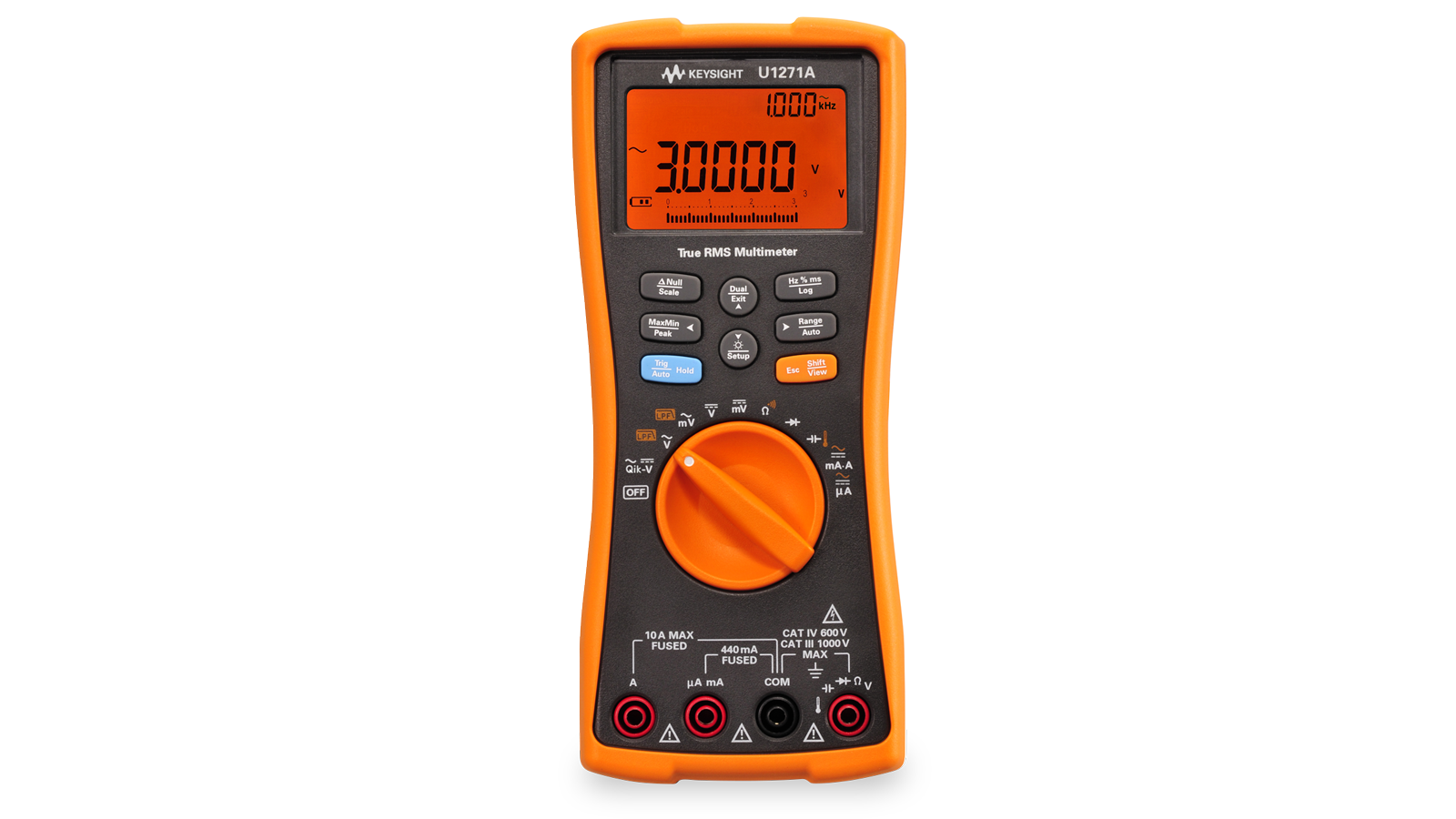 Keysight U1270 True RMS meter (Front view)