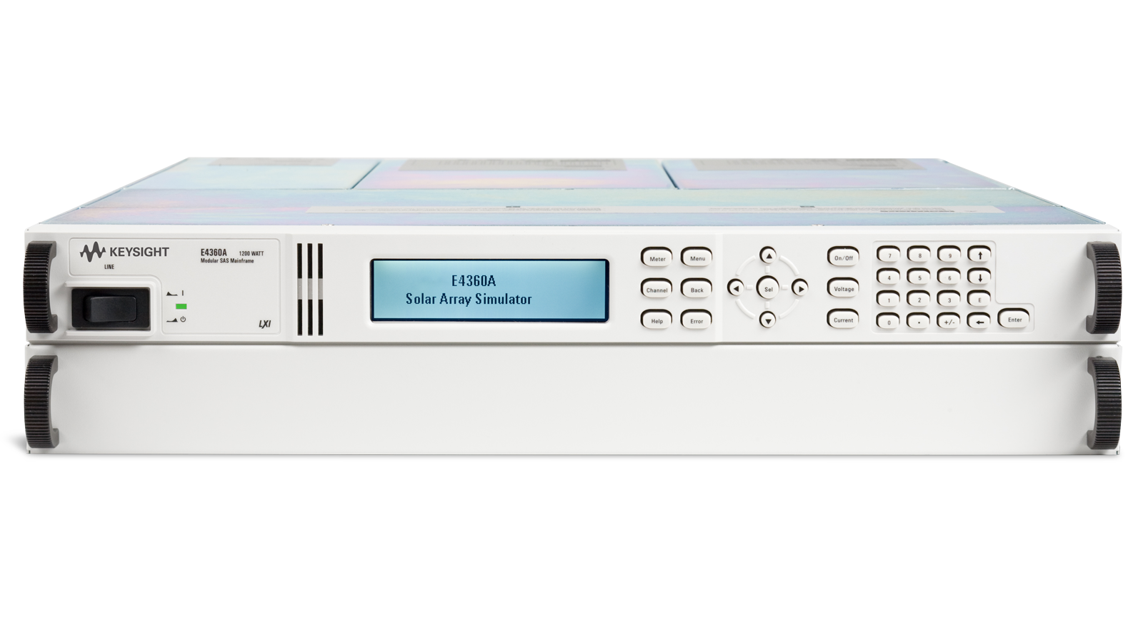 E4360 Modular Solar Array Simulator - front top