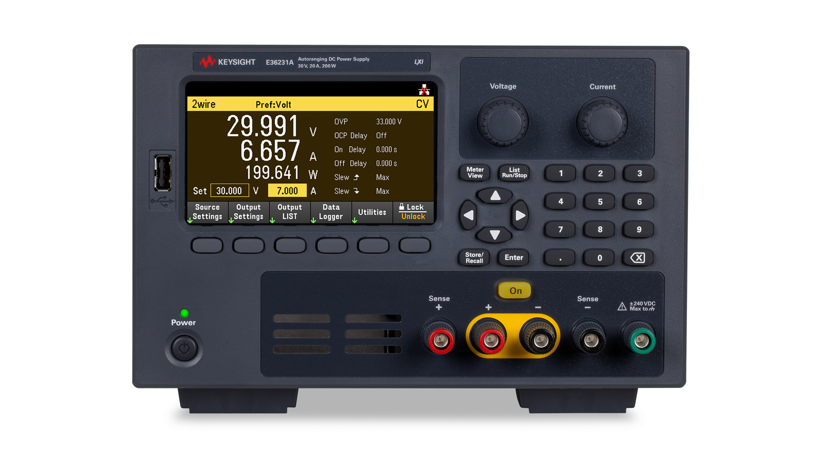 E36200 Autoranging Power Supply - Front