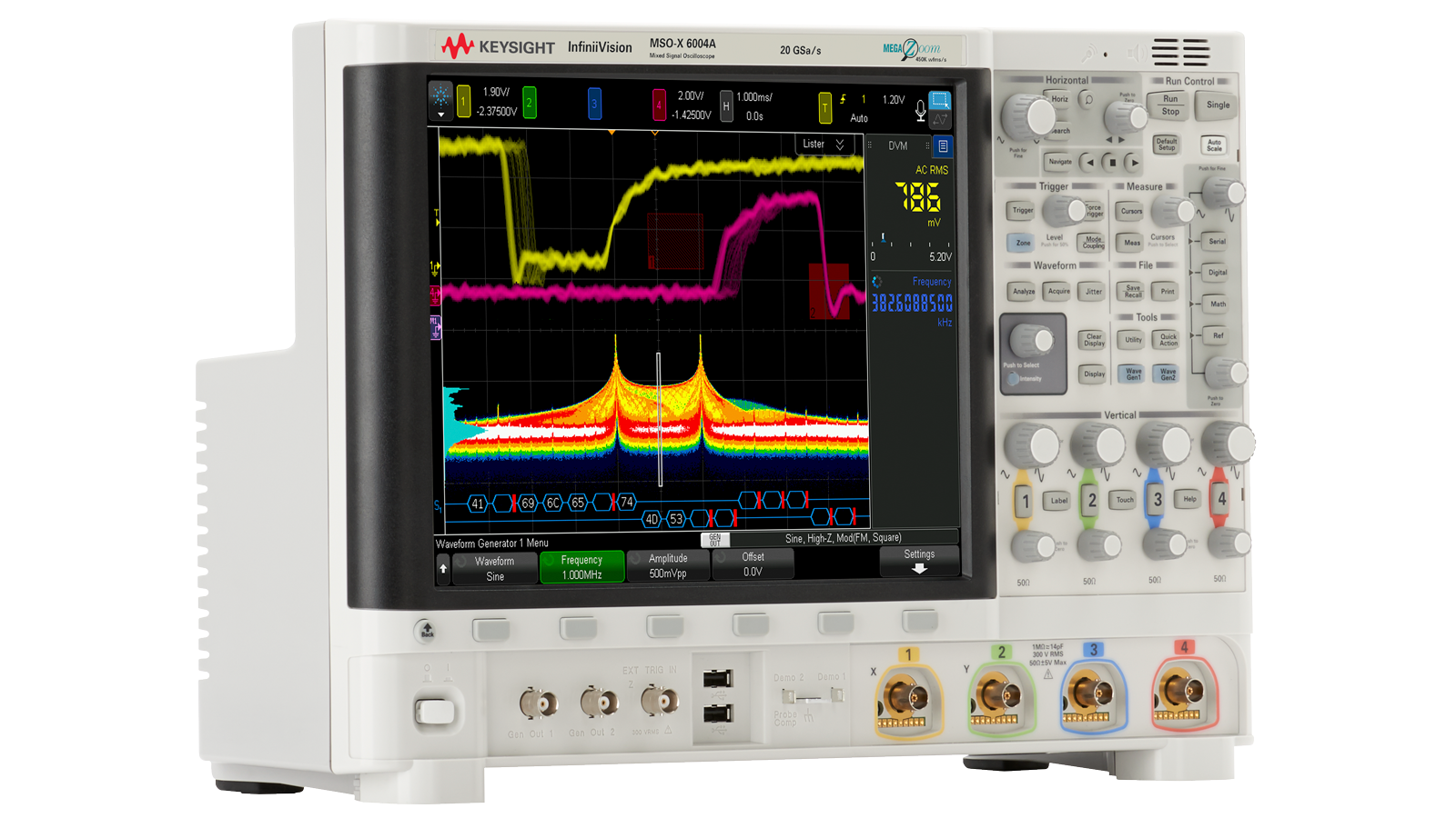 Left side view of Keysight InfiniiVision 6000 X-Series Oscilloscope