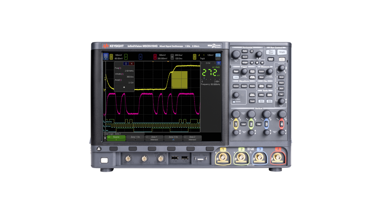 InfiniiVision 4000G X-Series Oscilloscopes Front Side