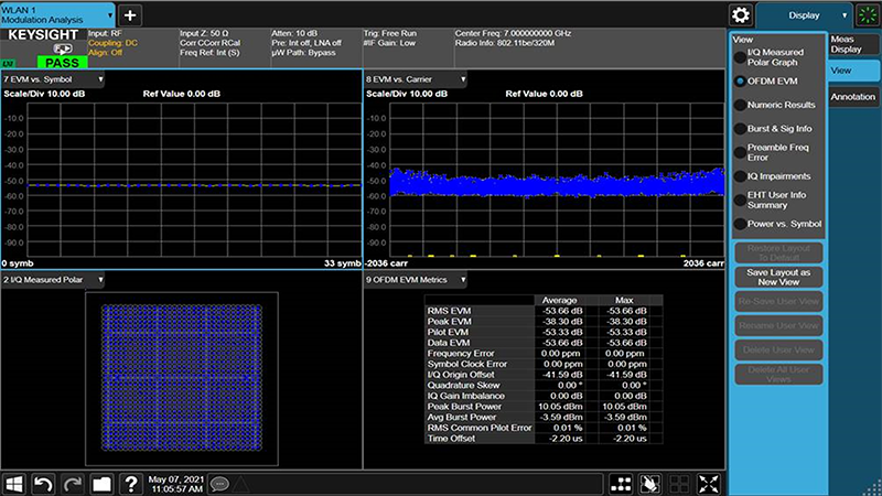 N9077EM2E WLAN 802.11be Measurement Application