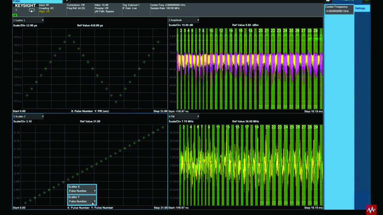 Pulse Analysis with N9040B UXA for Electronic Warfare