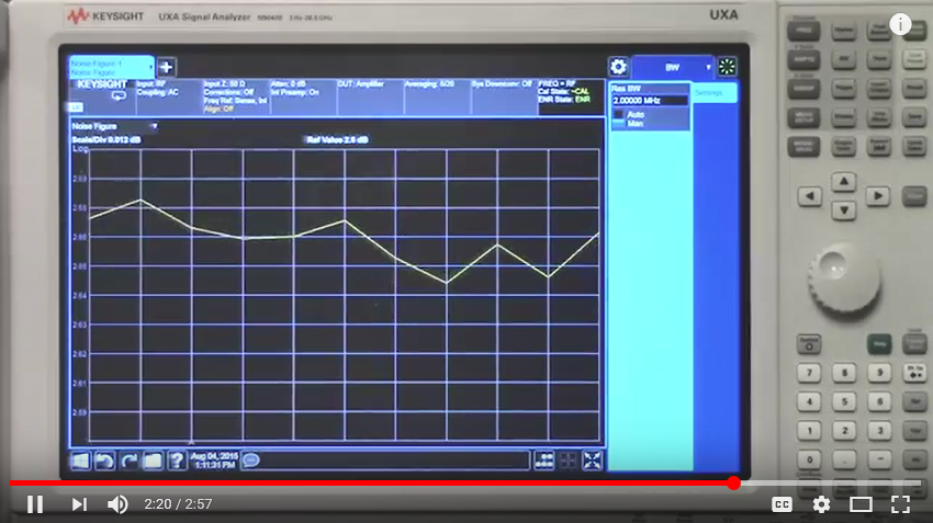 Noise Figure - Reduce Display Jitter with Averaging